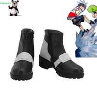 cosplaylove shaman king horohoro cosplay shoes long boots pu leather custom made