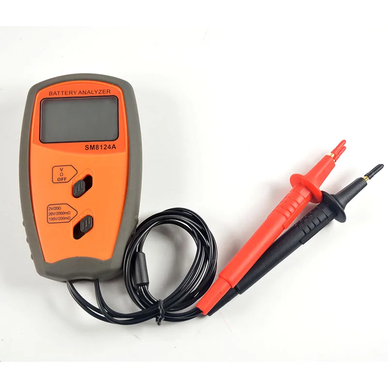 

SM8124 Battery Impedance Meter Vehicle Rechargeable Lithium-ion nickel-hydroxide internal battery resistance Tester Voltmeter