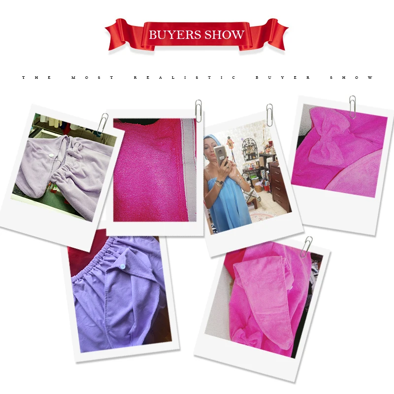 

Women's Microfiber Bath Towel Set With Hair Band Bathrobe Home Textile Bathroom Items Gear Stuff Accessories Supplies