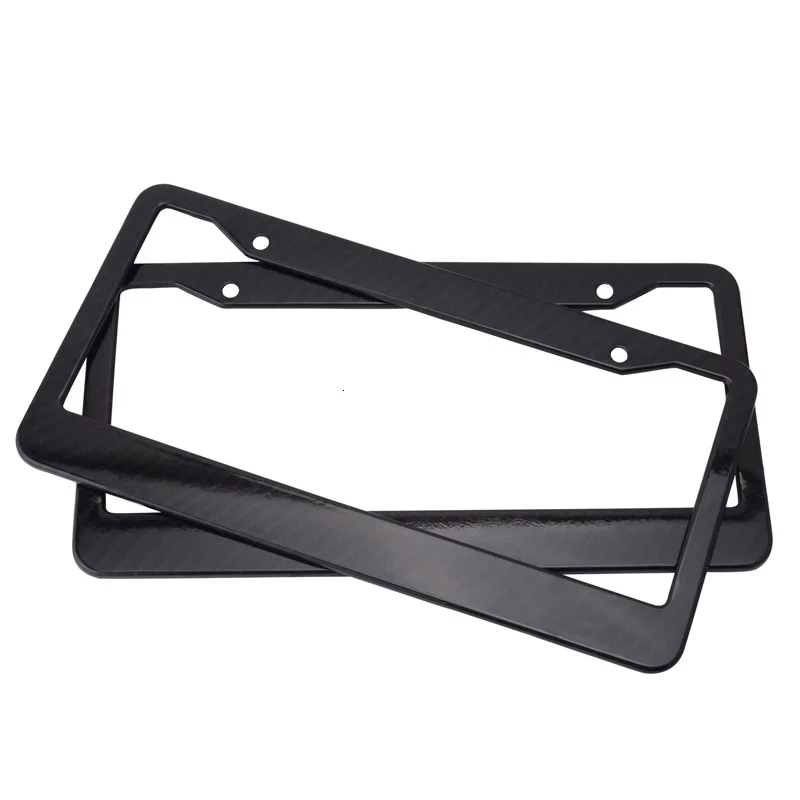 NS Modify 2PCS Car License Plate Frame Tag Cover Holder Only For USA Canada Auto Standard Black | Автомобили и мотоциклы