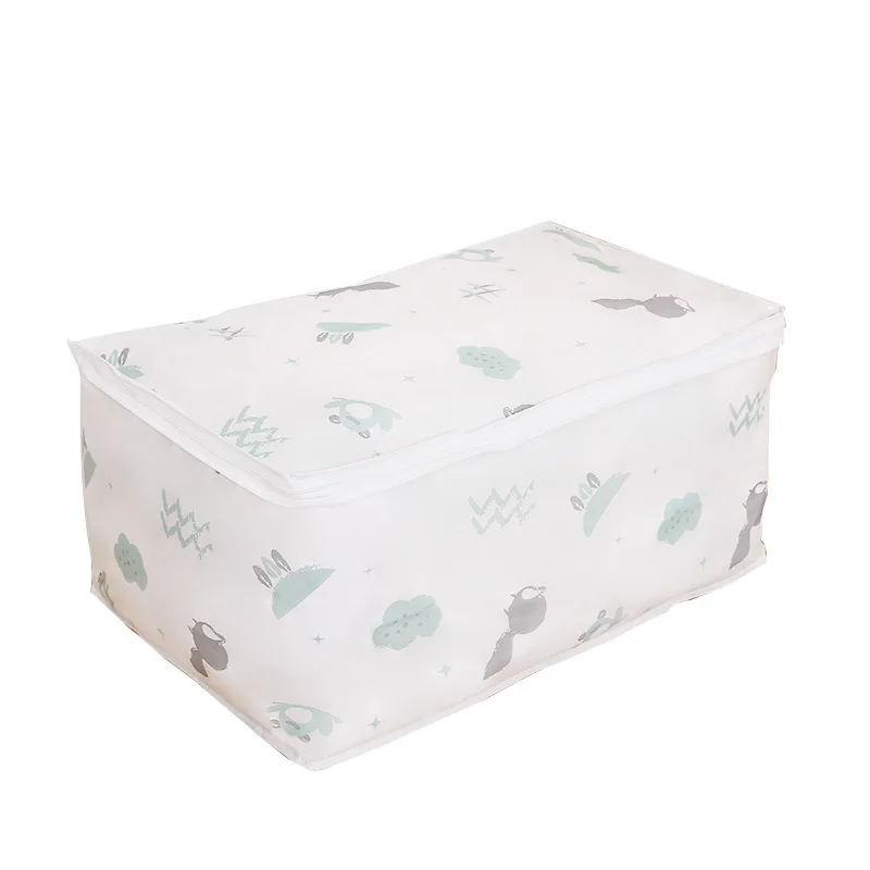 

PEVA Quilt Storage Bag Clothing Finishing Bag Moving Packaging Artifact Household Large capacity Quilt Clothing Storage Bag