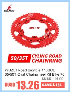 WUZEI BCD 96 мм круглая/Овальная велосипедная Звездочка MTB горная цепь колеса 32T 34T 36T для Shimano M7000 M8000 M9000 Кривошип