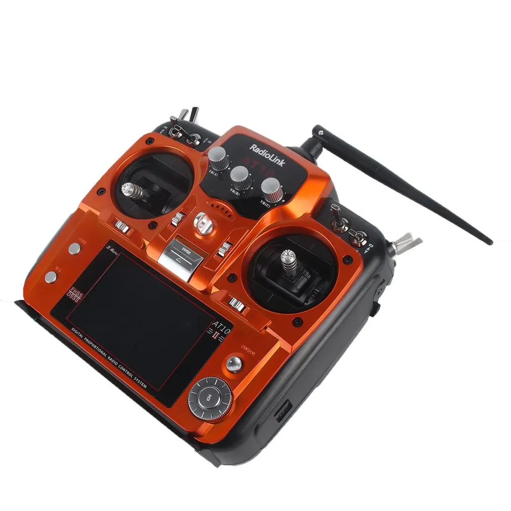 Оригинальный Радиоуправляемый передатчик radiolink AT10 II 2 4 Ghz 12CH с R12DS приемником PRM-01