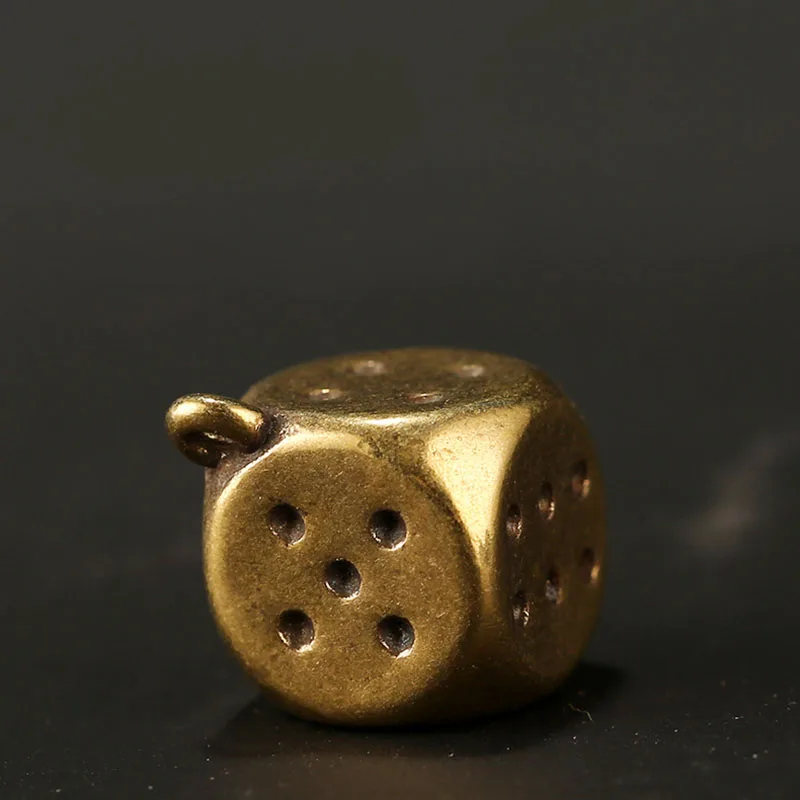 Новые Латунные кубики брелок для ключей подвески винтажный мужской в стиле панк