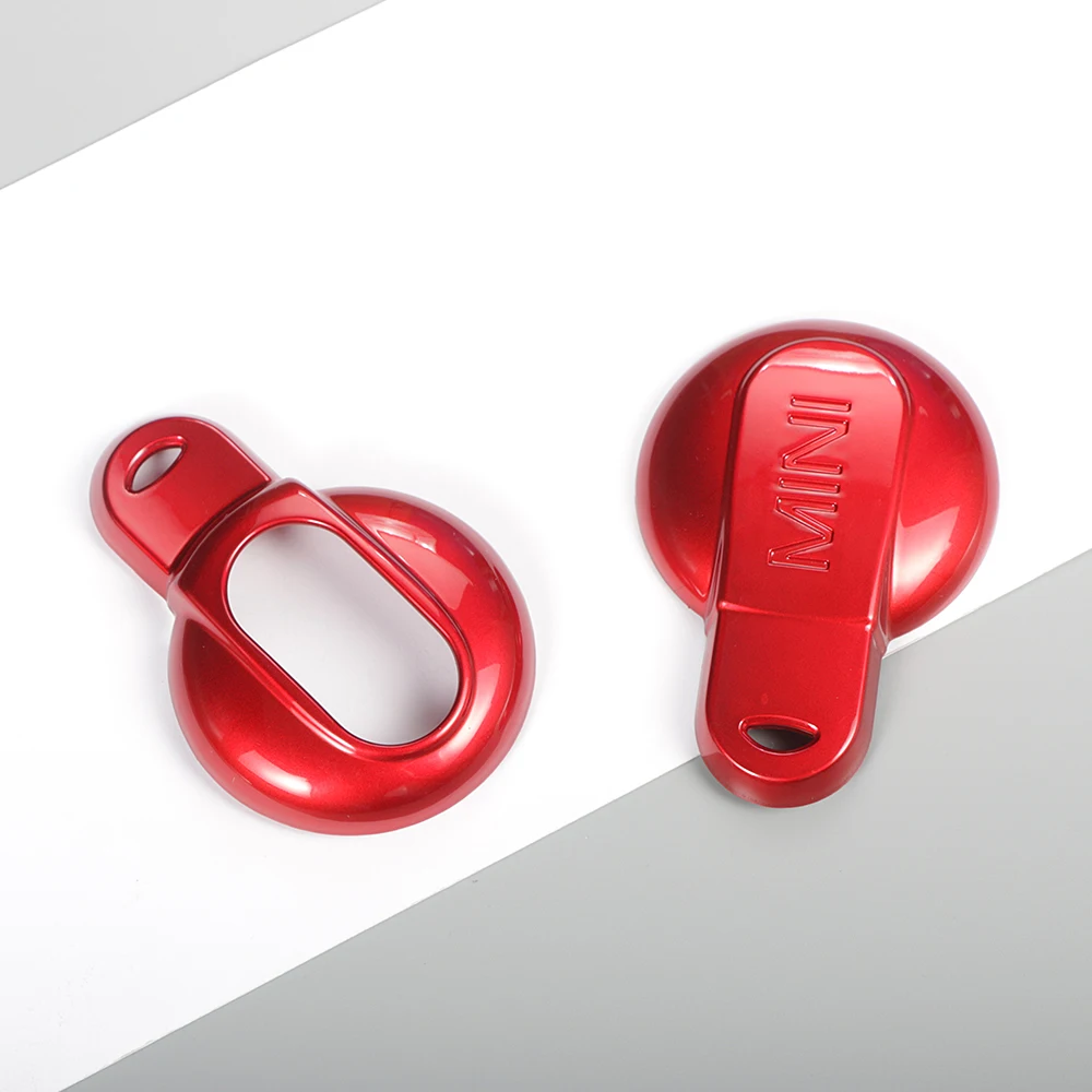 Автомобильный брелок глянцевый металлический корпус ключа защитный чехол для Mini