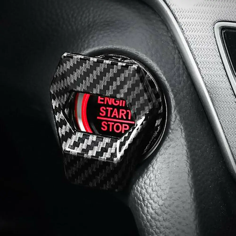 

Metal Alloy Engine Push Button Protection Cover Car Start Stop Interior