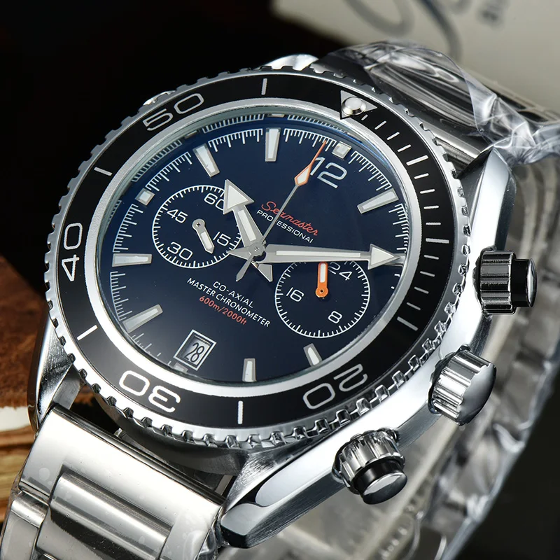 

Men Watches 2021 Week Show New Fashion Brand Quartz Watch Waterproof Leather Strap Blue Watch foe Men Can Wash Your Hands