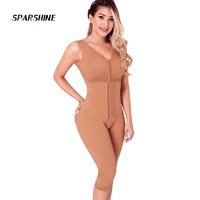 female liposuction compression body shaper slimming sheath woman flat belly reductive girdle fajas colombianas