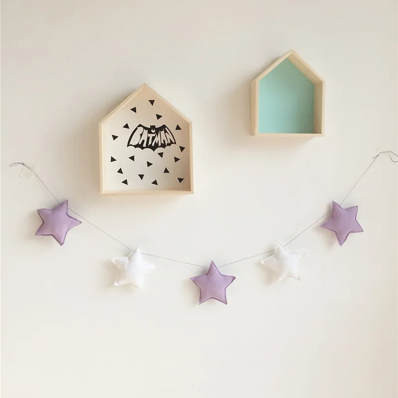 150 см детская комната украшение стены декоративное в форме звезды с серебряным