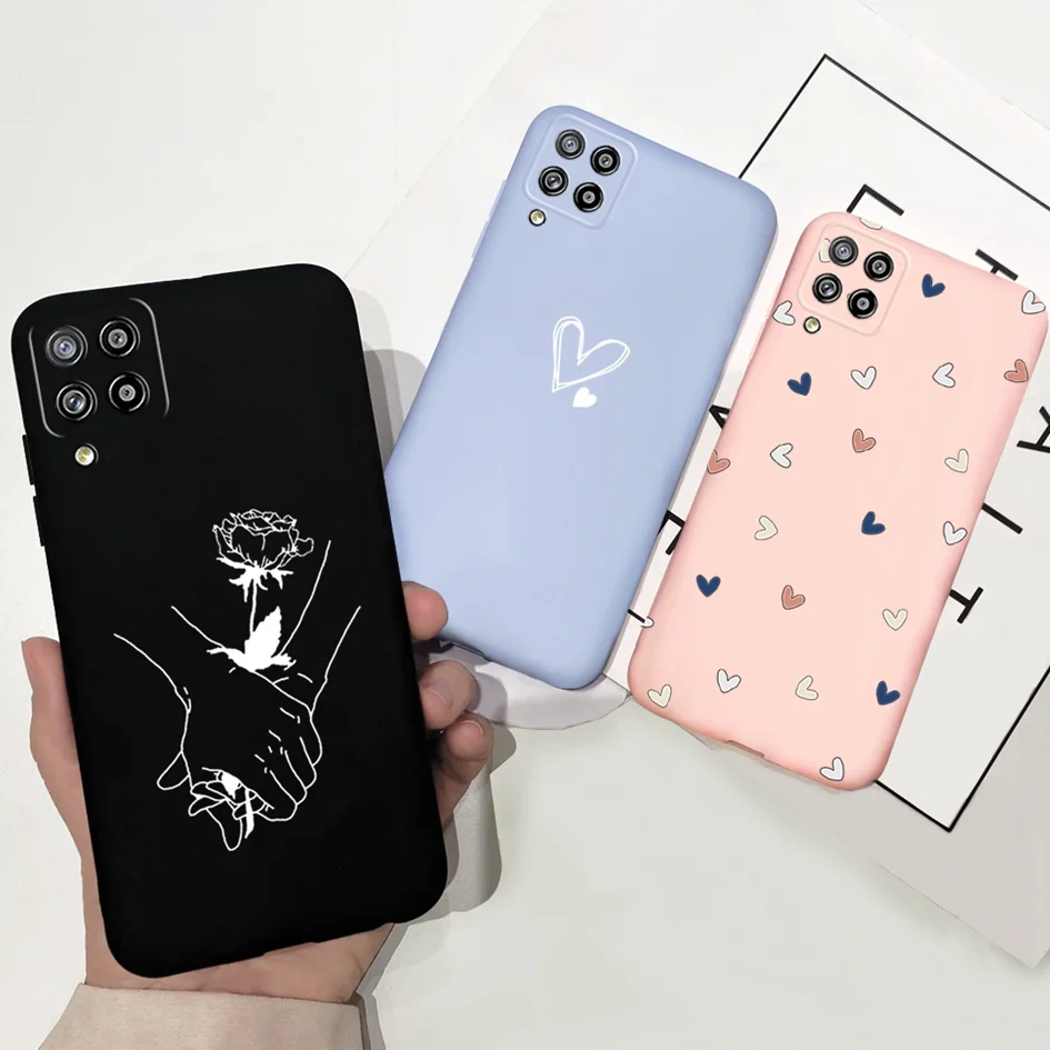 Shockproof Bumper For Samsung Galaxy A22 A 22 Case 2021 Candy Daisy Cactus Love Heart Painting Phone Cover Fundas | Мобильные