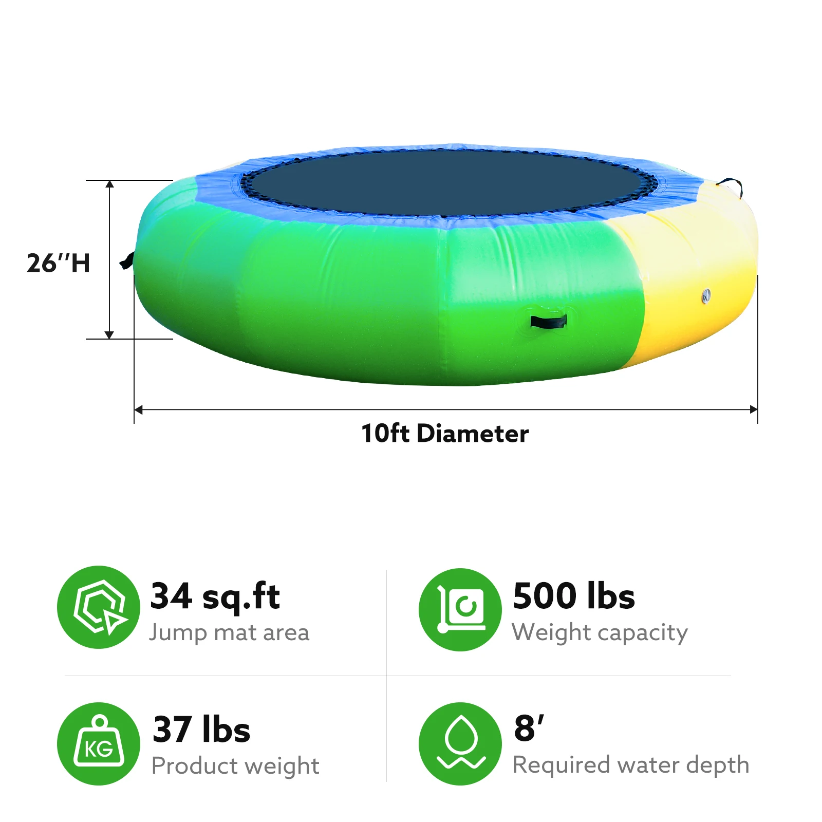 Trampol&iacute;n de agua inflable grande para exteriores, equipo de parque acu&aacute;tico para ni&ntilde;os, modelo inflable-4