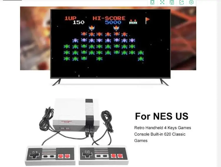 

old version game console with two joysticks back to old age Built-in 620 Classic Games for NES US