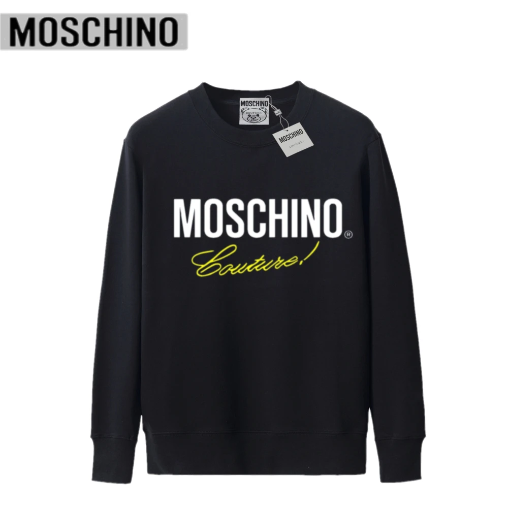

2021 Casual Moschino Cotton Sport Hoodies for Women Men MOSCHINO Print Sweatshirts Unisex Pullovers With Brand Label