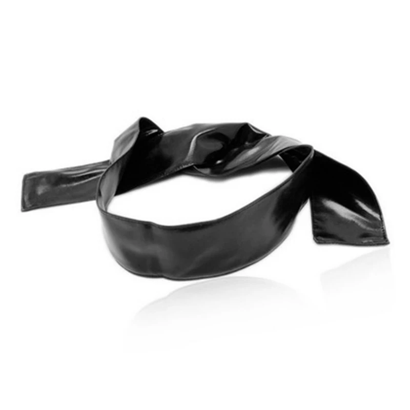 Связывающая мягкая из искусственной кожи пикантная маска на глаза связывание