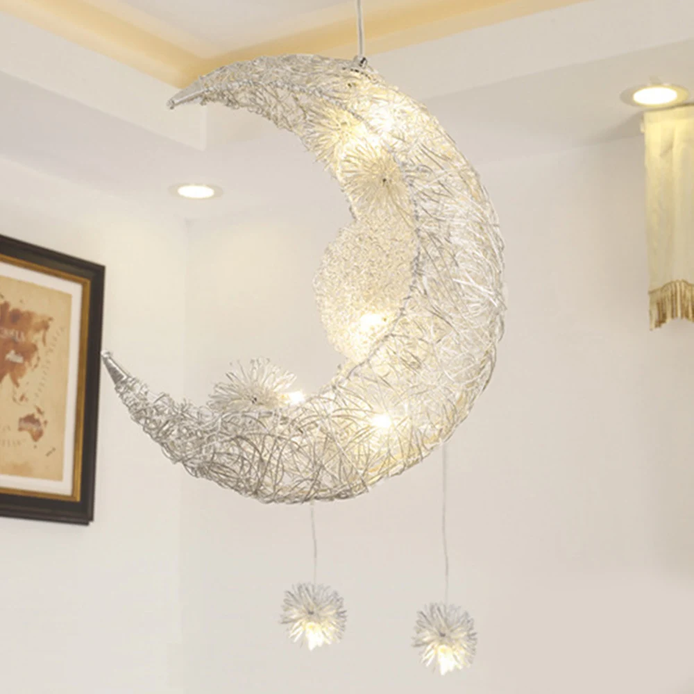 Скандинавская люстра в виде Луны светодиодный алюминиевый форме одуванчика