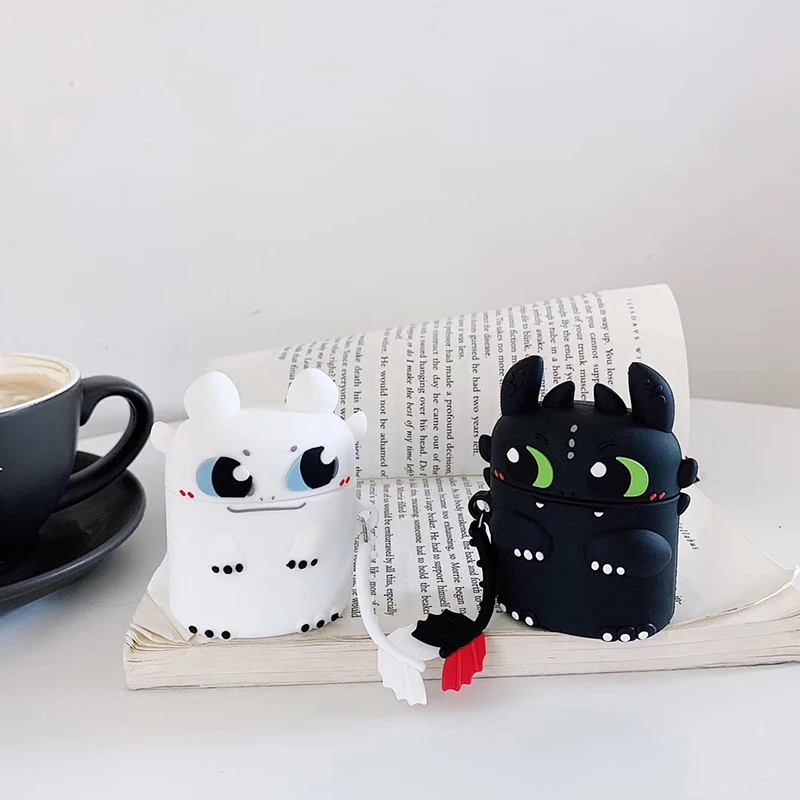 Симпатичный мультяшный беспроводной Bluetooth наушник 3D чехол для Apple AirPods