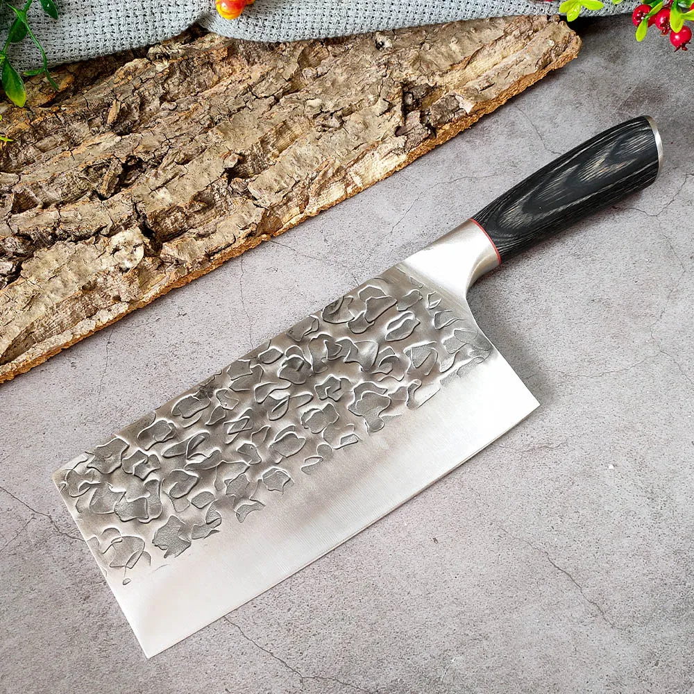 Stainless Steel Kitchen Cleaver Knives Wood Handle Handmade Chef Knife Traditional Butcher Slicing Chopping Cooking Tools | Дом и сад