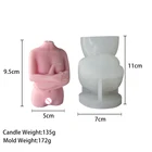 BT0079 новая эротическая Обнаженная девушка, Женская фигурка, изогнутое тело, форма для свечи, 3D Женский торс, силиконовая форма, Детская кормовая форма