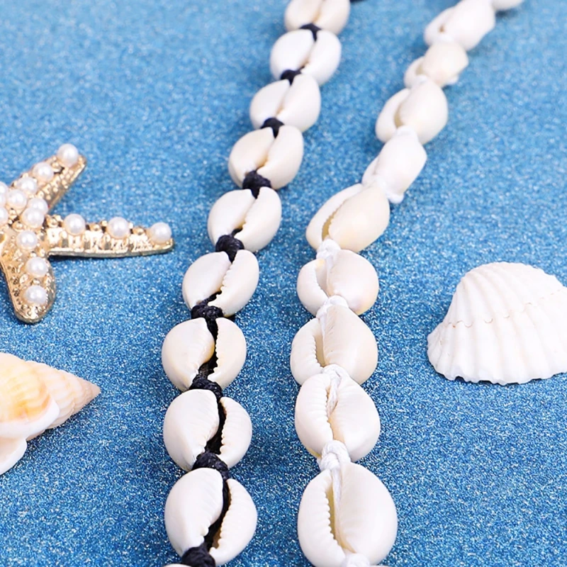 BOHO пляжная богемная Морская раковина Короткая подвеска на ожерелье Модные