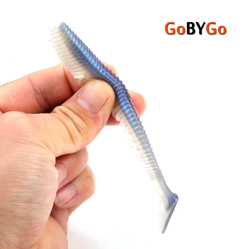 GobyGo 5 штук мягкие рыболовные приманки 10 см нож Тип хвост мягкой рыбы 5g личинки