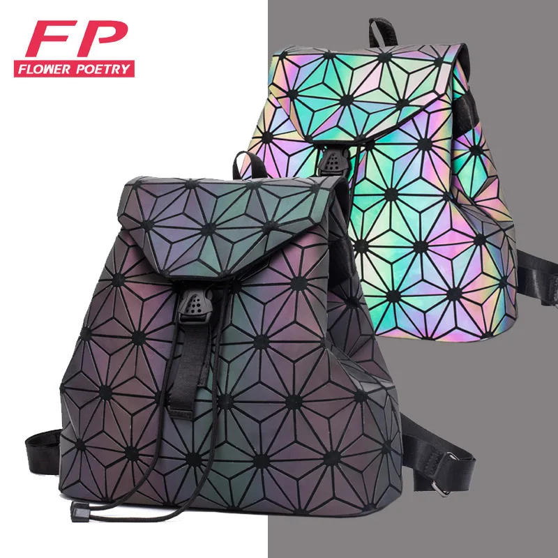 Светящийся рюкзак в клетку для женщин и мужчин школьный ранец учеников с