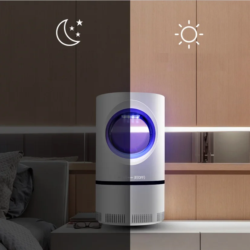 Светодиодная лампа от комаров УФ ночник USB Электрический фотокаталитический