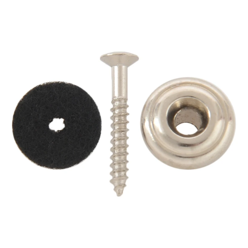 1X хромированная Грибная головная кнопка для мандолиновой гитары и 2 Pack