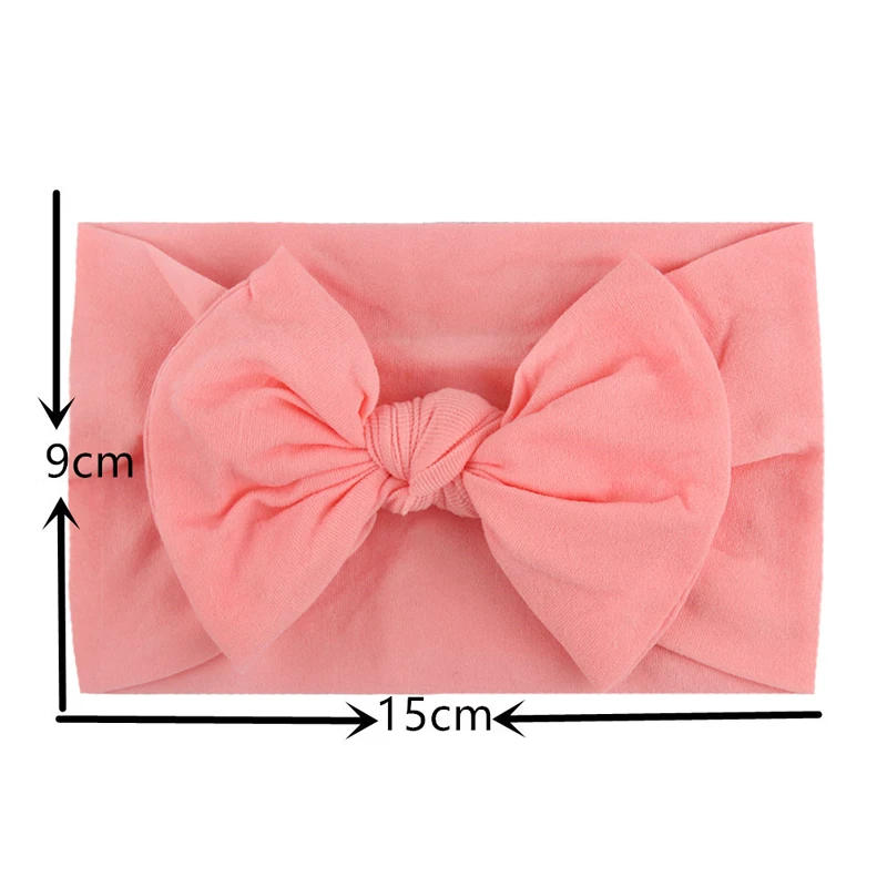 

6PCS Soft Nylon Bow Elastic Broadside Baby Headdress Cute Fashion Decorative Baby Hairband Girls Accessories 8 Sets of Color Mix