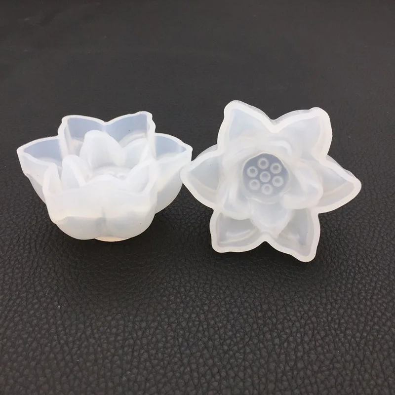 

Kitchen Ice Cream Ice Cube Tool Crystal Epoxy Diy Jewelry Mirror Three-dimensional Lotus Silicone Flower Ice Cube Mould