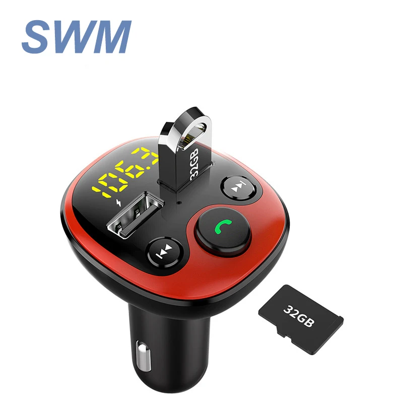 Автомобильный MP3 плеер с двумя USB разъемами автомобильный прикуриватель 3 0