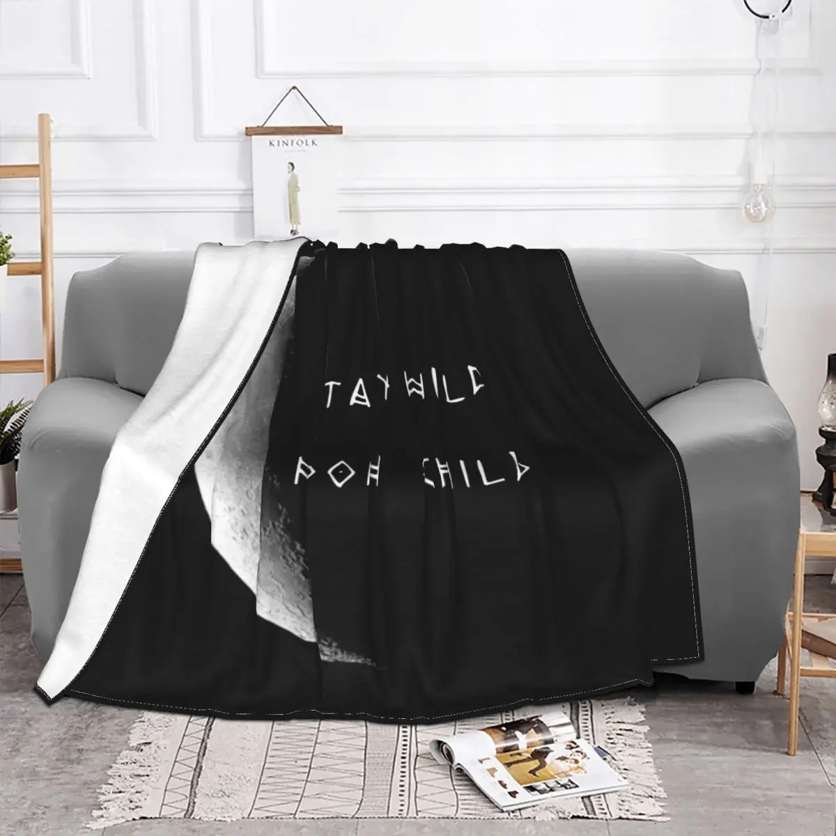 Детские одеяла Stay Wild Moon Eclipse коралловый флис Текстильный декор небо космос теплые