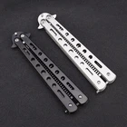 Искусственный нож, тренировочный нож, расческа из нержавеющей стали, складные инструменты для парикмахерской, бороды, усов, укладки волос