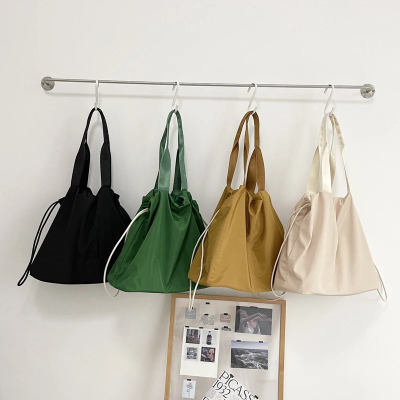 2021 Новый Повседневное Для женщин нейлоновая сумка женская мешок на шнурке