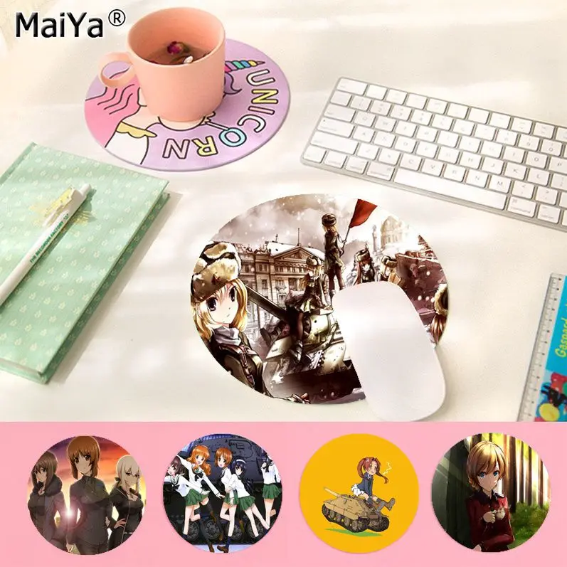 

MaiYa Vintage Cool GIRLS und PANZER Anti-Slip Durable Silicone Computermats gaming Mousepad Rug For PC Laptop Notebook