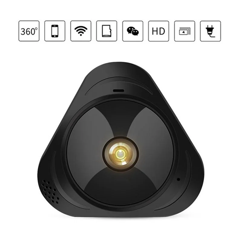 960P 360 градусов VR панорамный полный вид Wifi мини камера IP ночного видения 1.3MP