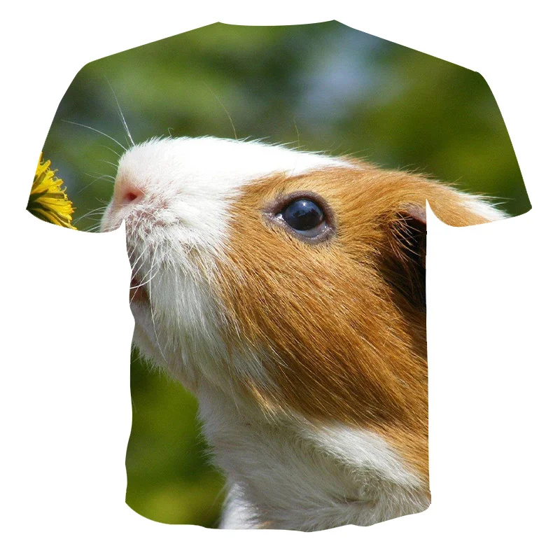 

2021 New Personalized T-Shirt Animal cute Hamster Print T-Shirt 3D Men/Women t shirts Novelty summer Short Sleeve oversized Tops