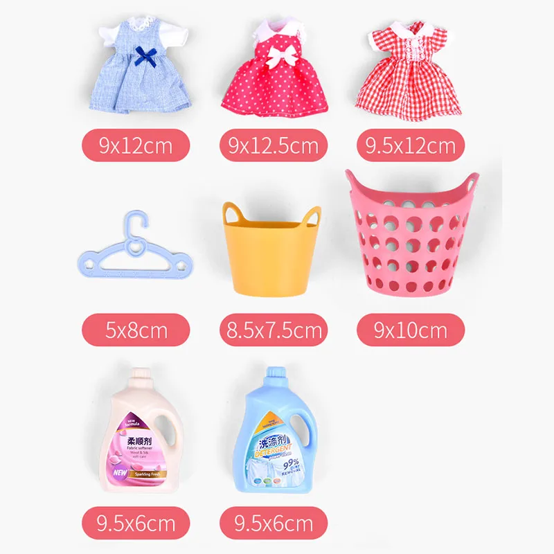 

Washing Machine Toy Simulation Small Household Appliances Electric Miniature Laundry Playset Pretend Play Toy for Kids