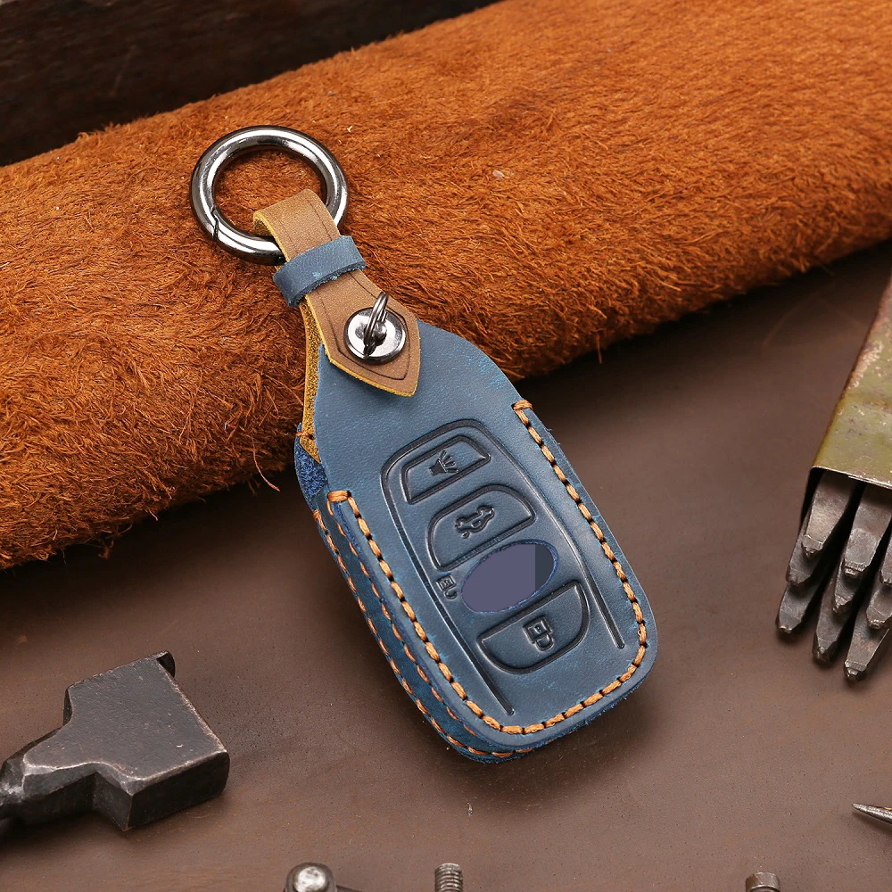 Чехол из натуральной кожи для автомобильного ключа с дистанционным управлением