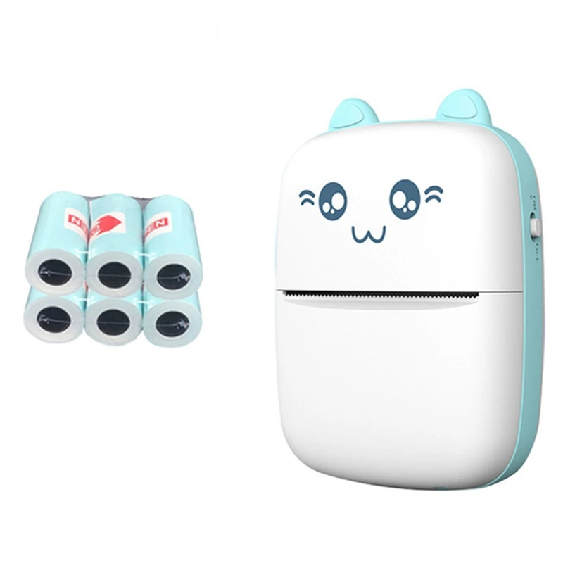 Беспроводной принтер этикеток Bluetooth мини Портативный карман HD Термальность тег