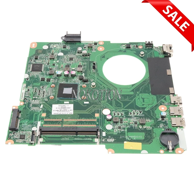 

NOKOTION DAU88MMB6A0 779457-501 779457-001 Laptop Motherboard For HP 15-F SR1W4 N2830 DDR3 Main board Fully Tested