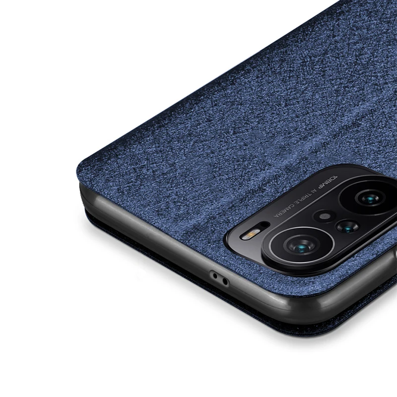 For Xiaomi Poco F3 Case Flip PU Leather Soft Silicone Back Cover Capas MOFi Original Pocophone F3 Shockproof Book Cases Luxury