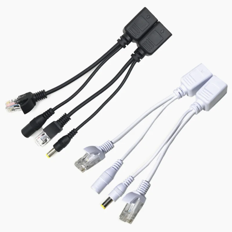 2 шт. кабель адаптер POE RJ45 разветвитель для инжектора экранированная лента