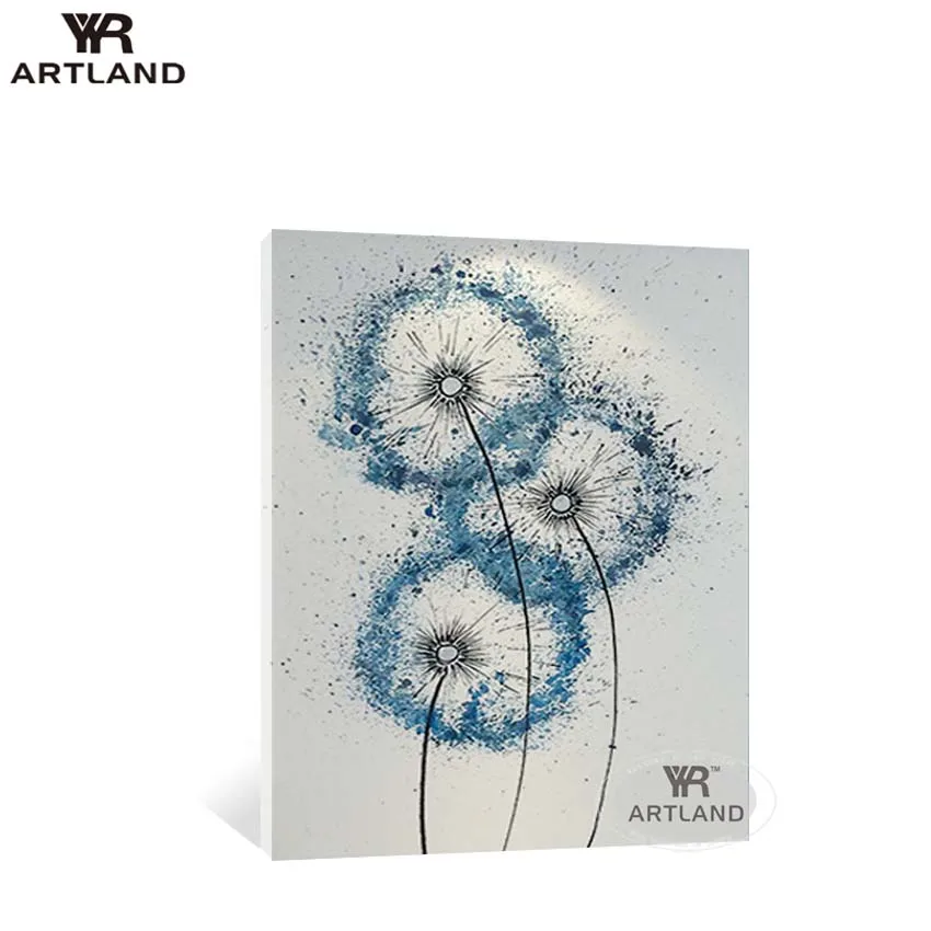 

Abstract Graffiti blue Dandelion poster home wall decor Hand painted oil painting on canvas wall art picture for living room