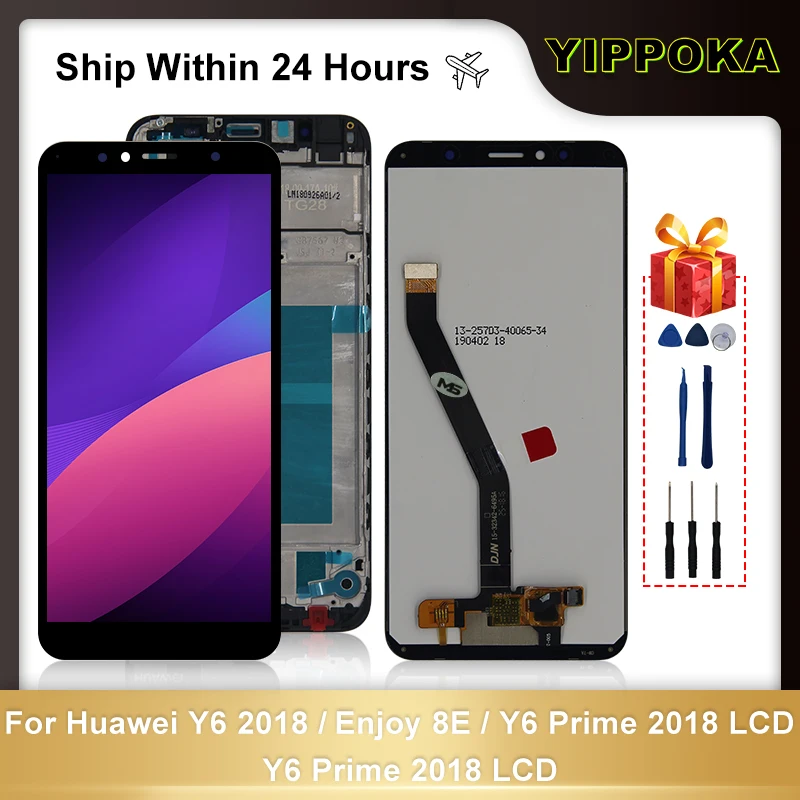 

5,7 "для Huawei Y6 2018 ЖК-дисплей Enjoy 8E Y6 Prime 2018 ATU-LX1 ATU-L21 ATU-LX3 сенсорный экран дигитайзер Запасные части