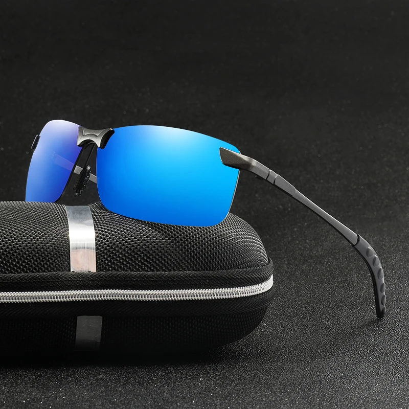 Фото Мужские квадратные поляризованные солнцезащитные очки классические Винтажные