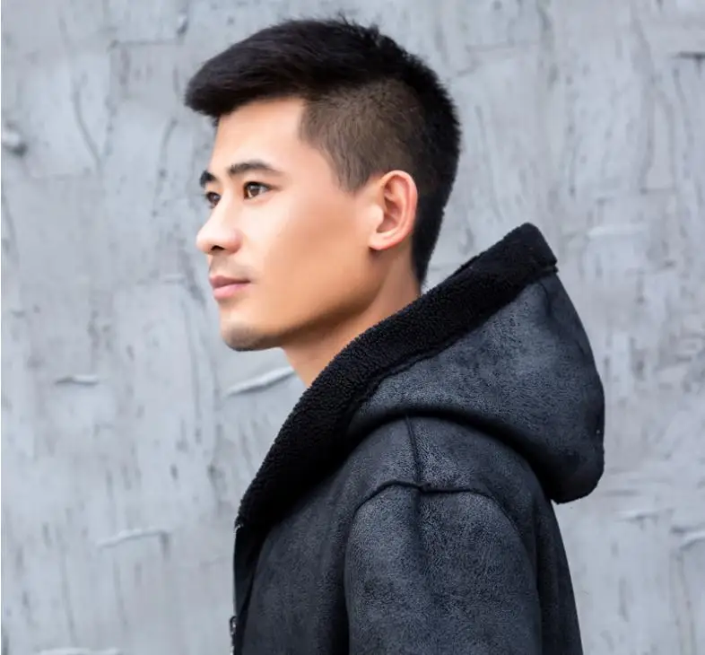 Новинка S/6Xl Мужская зимняя теплая Двусторонняя одежда куртки с капюшоном из