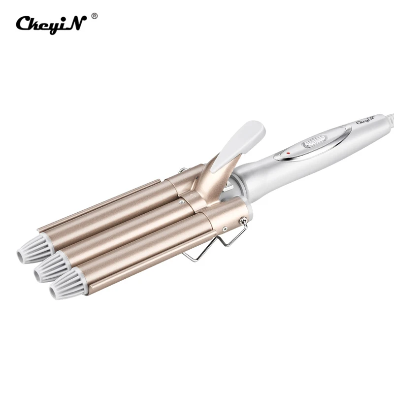 Щипцы для завивки волос с 3 валиками 110 220 В|curling wand|deep wavertriple barrel hair curler |