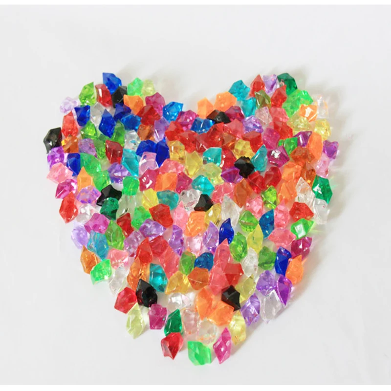 Искусственный цвет рок акриловый кристалл цветной камень пластиковый