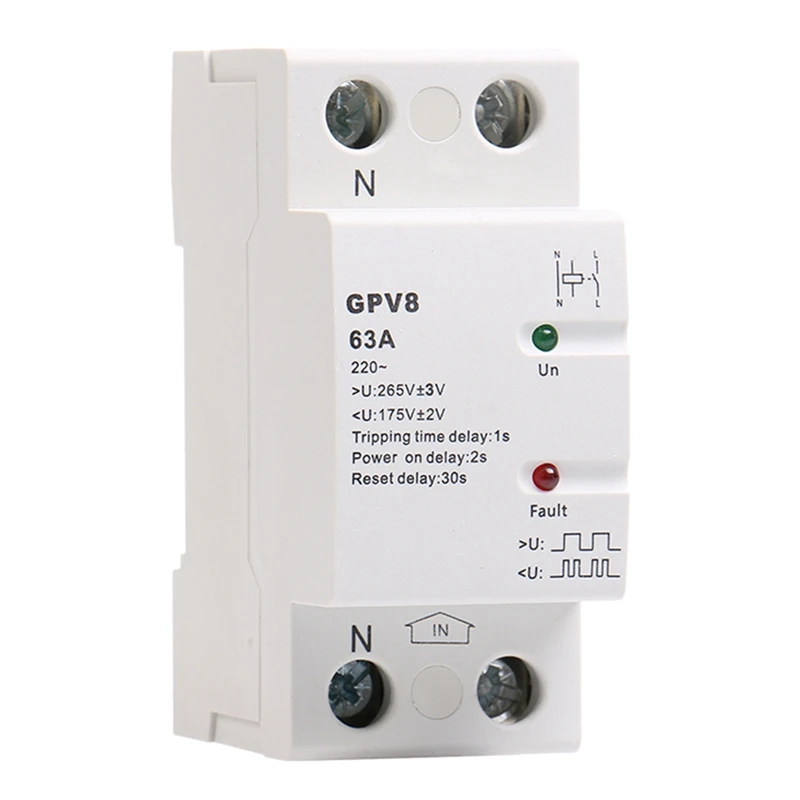 IG Din Rail автоматическая защита под напряжением 220 В переменного тока однофазный и
