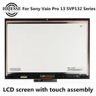 Сборка ноутбука 13,3 дюйма для Sony Vaio Pro 13 SVP132 Series SVP132 SVP132A SVP1321 SVP132, сенсорный ЖК-экран с цифровым преобразователем в сборе